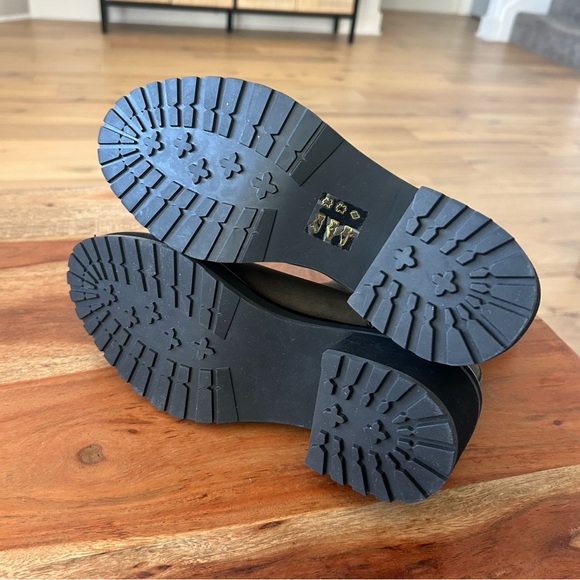 New Madewell Carina Platform Chelsea Boots Cargo Green - Picture 5 of 6